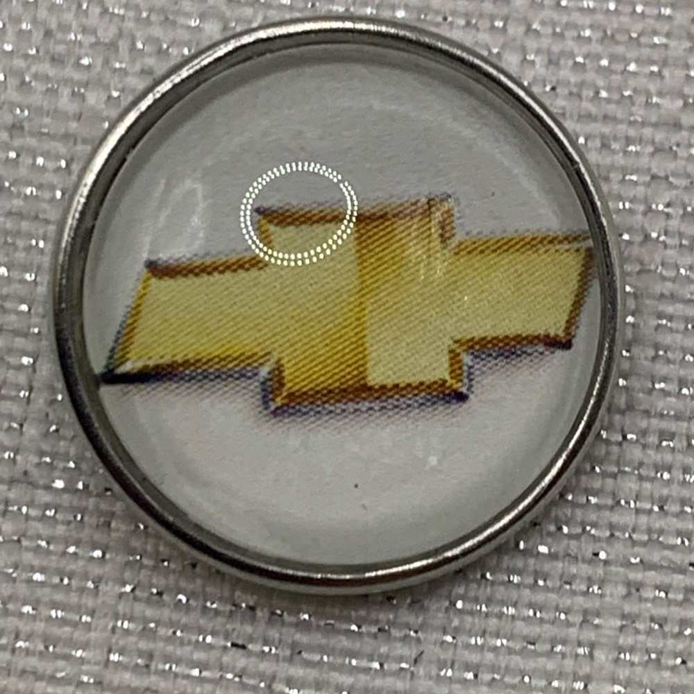CHEVY, CHEVROLET - Snap Button Charm 18mm/20mm - Made in the USA